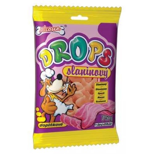 Drops pes slaninový 75g (12ks/karton)                                                                                                                                                                                                                          