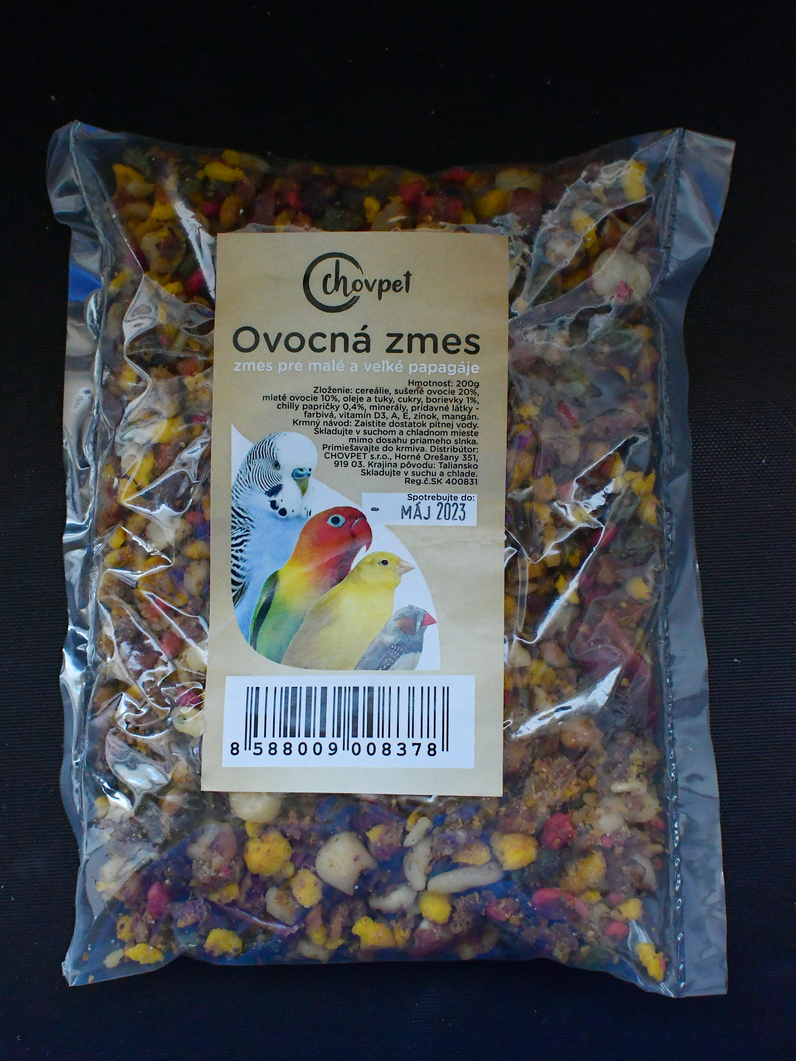 Ch.Ovocná zmes pre exoty 200g                                                                                                                                                                                                                                  