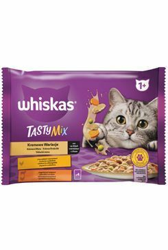 WHISKAS kapsička krémová omáčka 4x85g (13ks/bal)                                                                                                                                                                                                           
