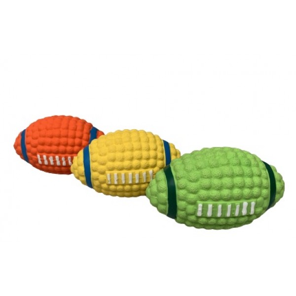 Hračka latex lopta vypuklá futbalová so zvukom, 12cm                                                                                                                                                                                                         