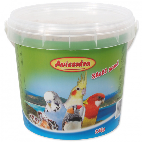 Piesok s mušľami pre vtákov 1,5kg                                                                                                                                                                                                                            