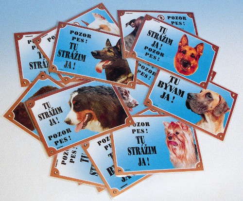 Tabuľka plastová TU STRÁŽIM JA!                                                                                                                                                                                                                             