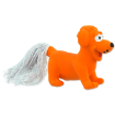 Hračka Latex Mini Pes oranžový zo zvukom 7 cm (1ks)